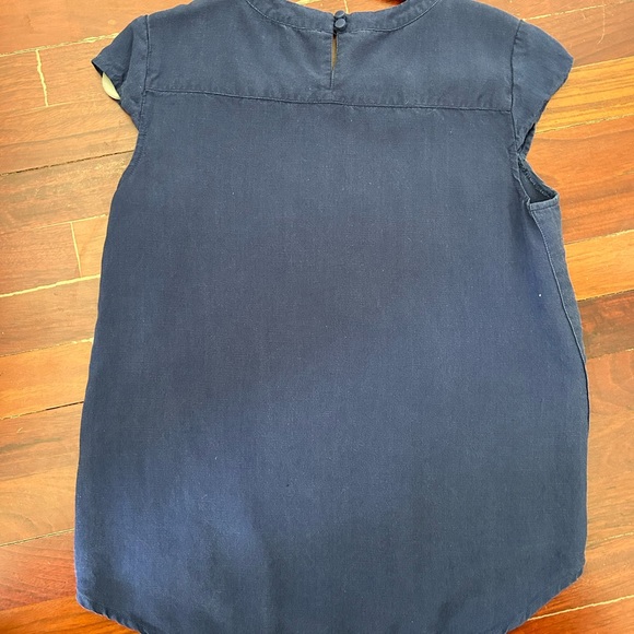 J. Crew linen cap sleeve blouse - Picture 4 of 4